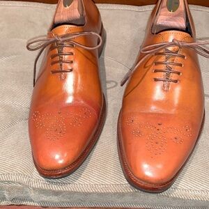 Whole Cut Buffalo Leather Oxford Dress Shoe.